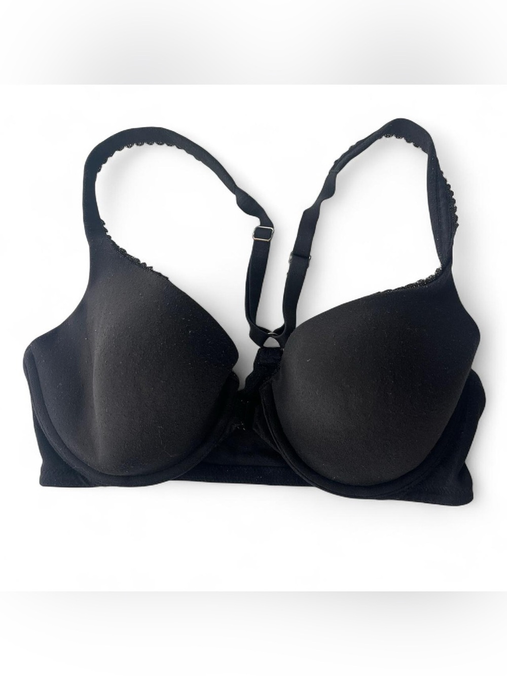 Victoria’s Secret Black T-Shirt Racerback Bra 34D Everyday Comfort Underwire Bra